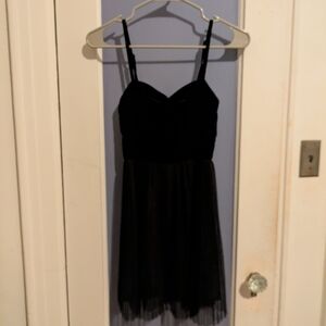 H&M Black Velvet Dress